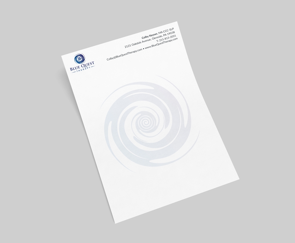 Blue Quest Therapy  logo design by akilis13