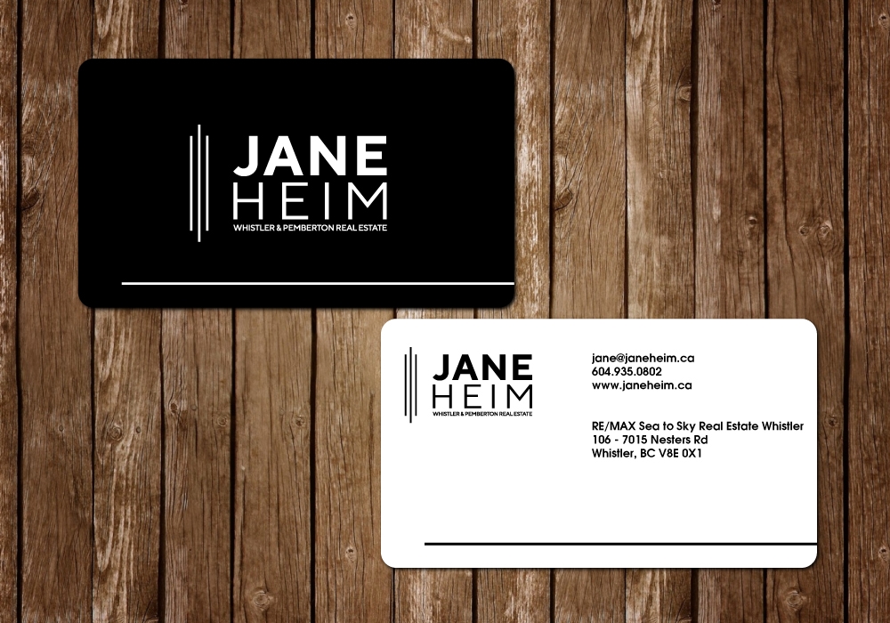Jane Heim - Whistler & Pemberton Real Estate logo design by ElonStark