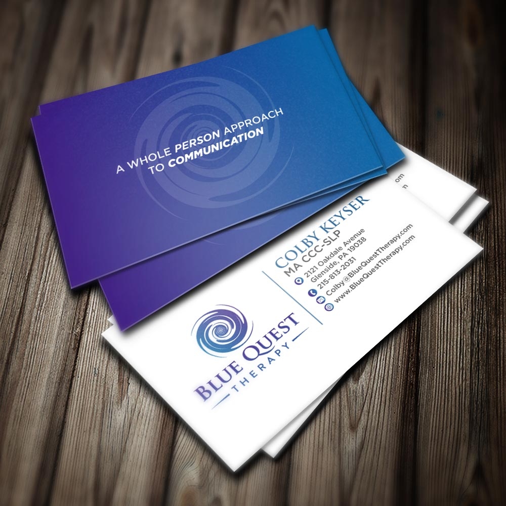 Blue Quest Therapy  logo design by scriotx