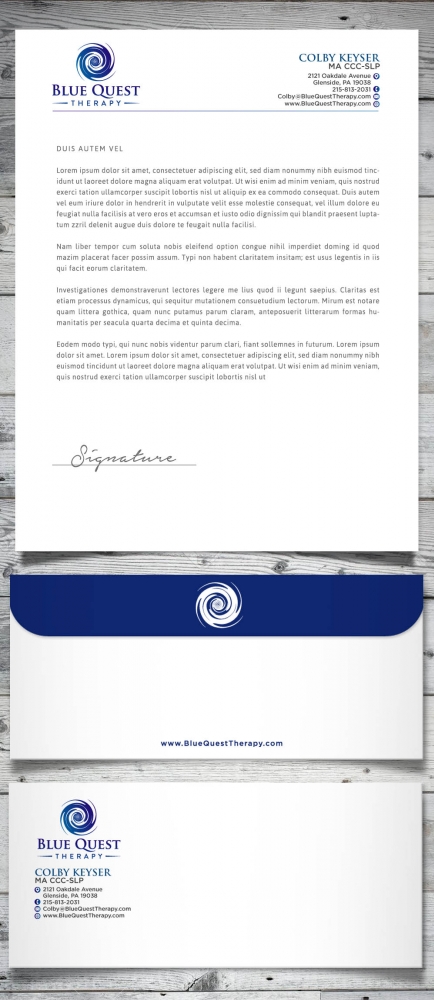 Blue Quest Therapy  logo design by scriotx