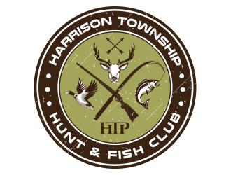 Harrison Township Hunt & Fish club logo design by schiena