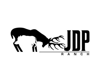 JDP Ranch logo design by frontrunner