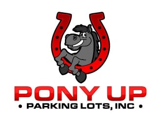 Pony Up Parking Lots, Inc logo design by daywalker