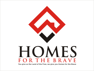 Blackjack Gives Back: Homes For The Brave logo design by bunda_shaquilla