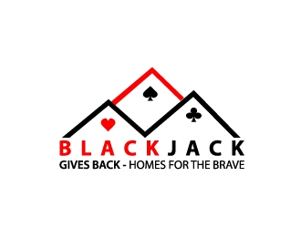 Blackjack Gives Back: Homes For The Brave logo design by samuraiXcreations