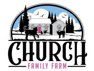 Church Family Farm logo design by Suvendu