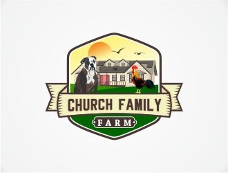 Church Family Farm logo design by stayhumble