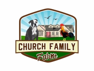 Church Family Farm logo design by stayhumble