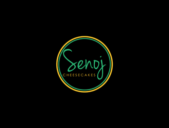 Senoj Cheesecakes logo design by ndaru