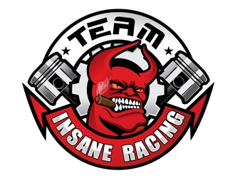 Team Insane Racing logo design by DreamLogoDesign