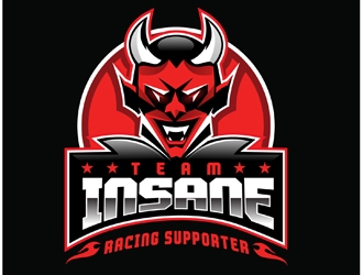 Team Insane Racing logo design by DreamLogoDesign