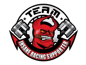 Team Insane Racing logo design by DreamLogoDesign