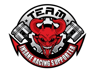 Team Insane Racing logo design by DreamLogoDesign