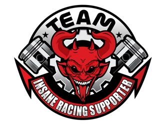 Team Insane Racing logo design by DreamLogoDesign