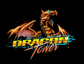 Dragon Tower logo design by DreamLogoDesign