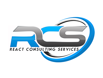 React Consulting Services - We also use RCS logo design by 3Dlogos