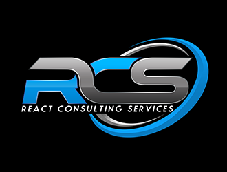 React Consulting Services - We also use RCS logo design by 3Dlogos