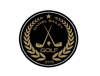 Daniel Bailey Golf  logo design by bougalla005