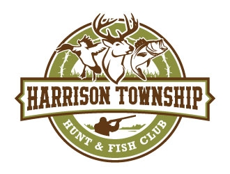 Harrison Township Hunt & Fish club logo design by daywalker
