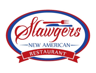 SLAWGERS New American Restaurant logo design by Boomstudioz