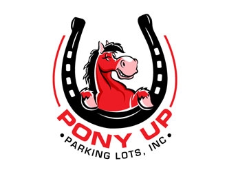 Pony Up Parking Lots, Inc logo design by frontrunner