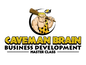 Caveman Brain Business Development Master Class logo design by jaize