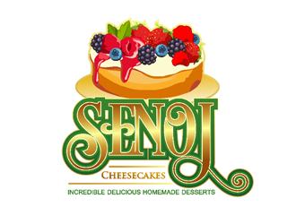 Senoj Cheesecakes logo design by coco
