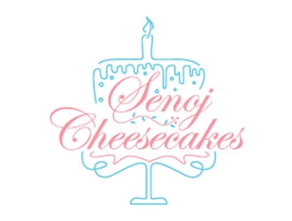 Senoj Cheesecakes logo design by shere