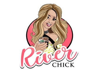 River Chick logo design by DreamLogoDesign