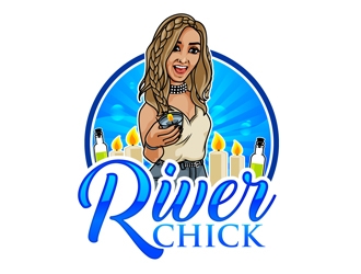 River Chick logo design by DreamLogoDesign