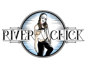 River Chick logo design by shere