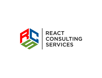 React Consulting Services - We also use RCS logo design by alby