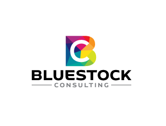 Bluestock Consulting logo design by scriotx