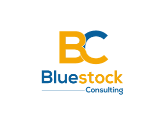 Bluestock Consulting logo design by tukangngaret