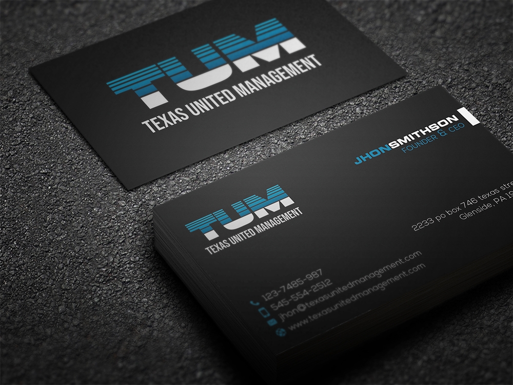 (TUM) Texas United Management Corp. logo design by aamir