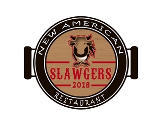 SLAWGERS New American Restaurant logo design by bougalla005