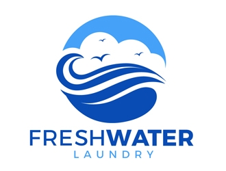 Freshwater Laundry logo design by DreamLogoDesign
