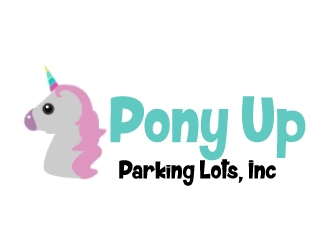 Pony Up Parking Lots, Inc logo design by ElonStark