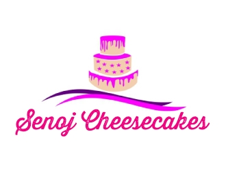 Senoj Cheesecakes logo design by ElonStark