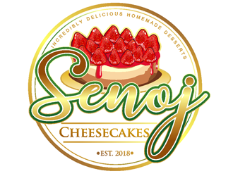 Senoj Cheesecakes logo design by coco
