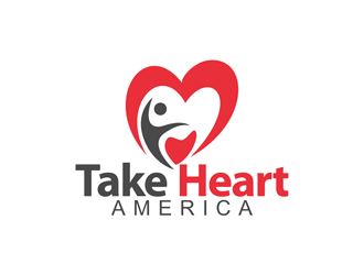 Take Heart America logo design by enzidesign