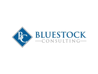 Bluestock Consulting logo design by Maddywk