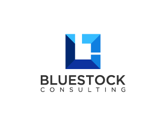 Bluestock Consulting logo design by denfransko