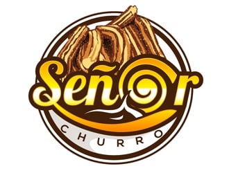 Señor Churro logo design by DreamLogoDesign