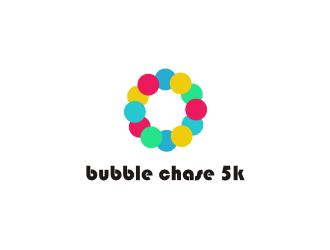 bubble chase 5k logo design by ohtani15