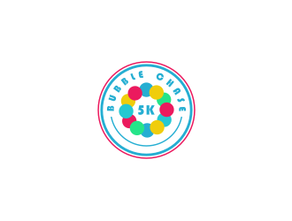 bubble chase 5k logo design by ohtani15