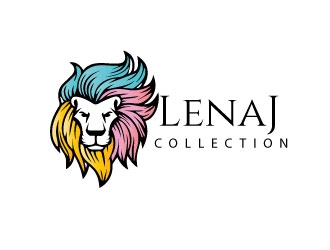 LenaJ COLLECTION. logo design by heba