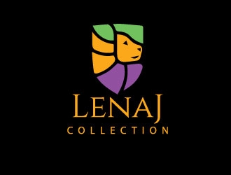 LenaJ COLLECTION. logo design by heba