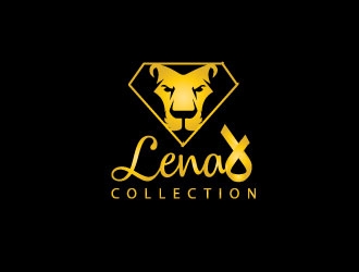 LenaJ COLLECTION. logo design by heba