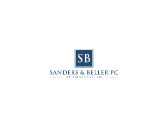 Sanders & Beller PC Attorneys at Law logo design by L E V A R